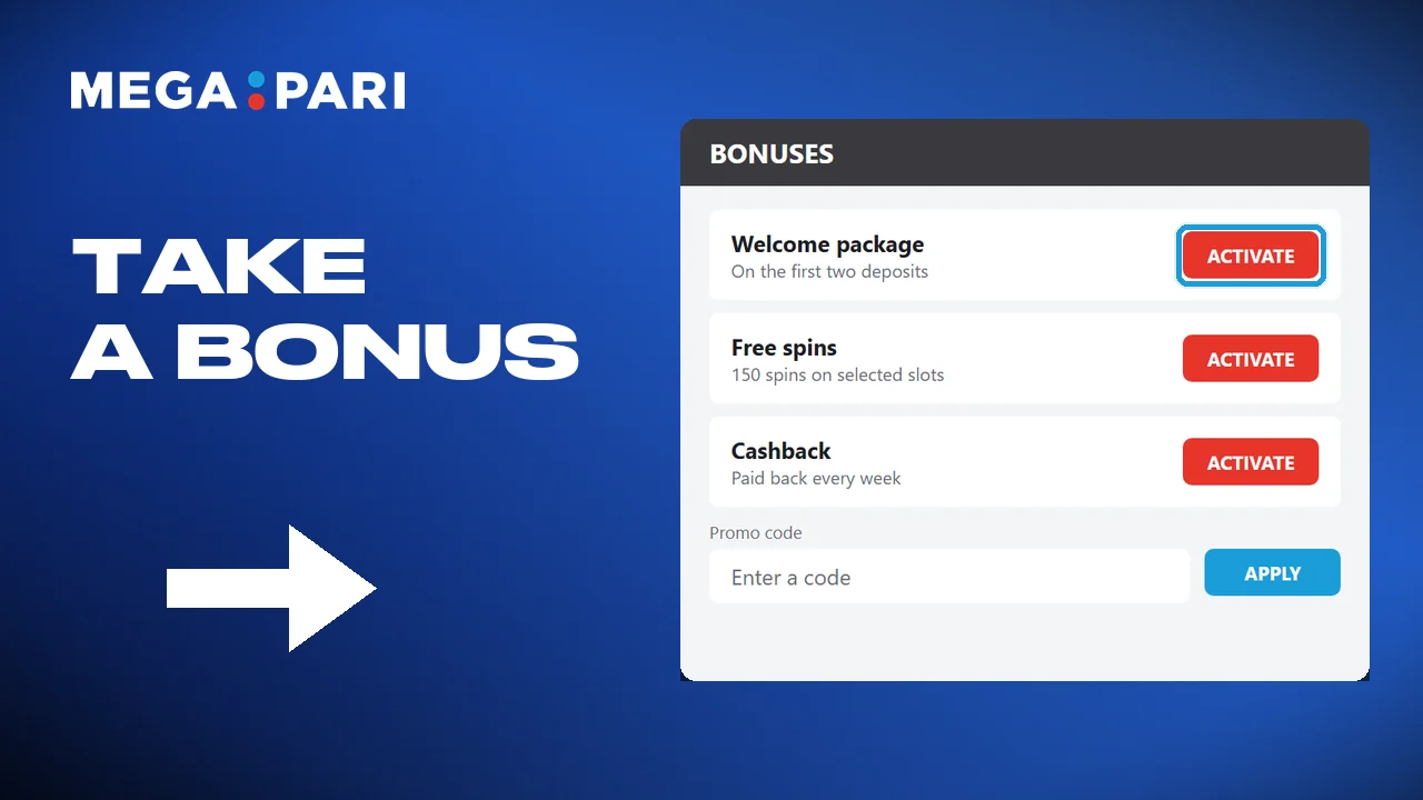 Entering the code at the deposit, or joining the promotion instead